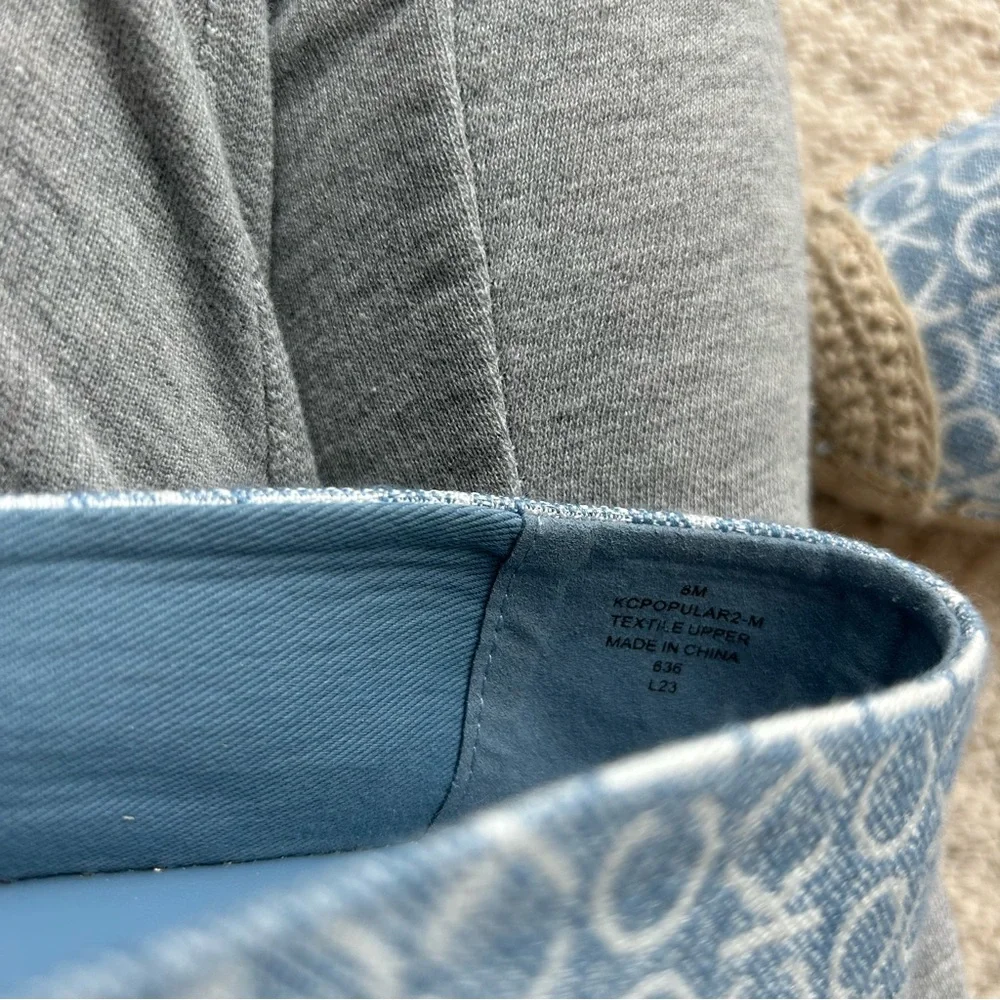 Calvin Klein Blue Logo Slip-On Espadrilles